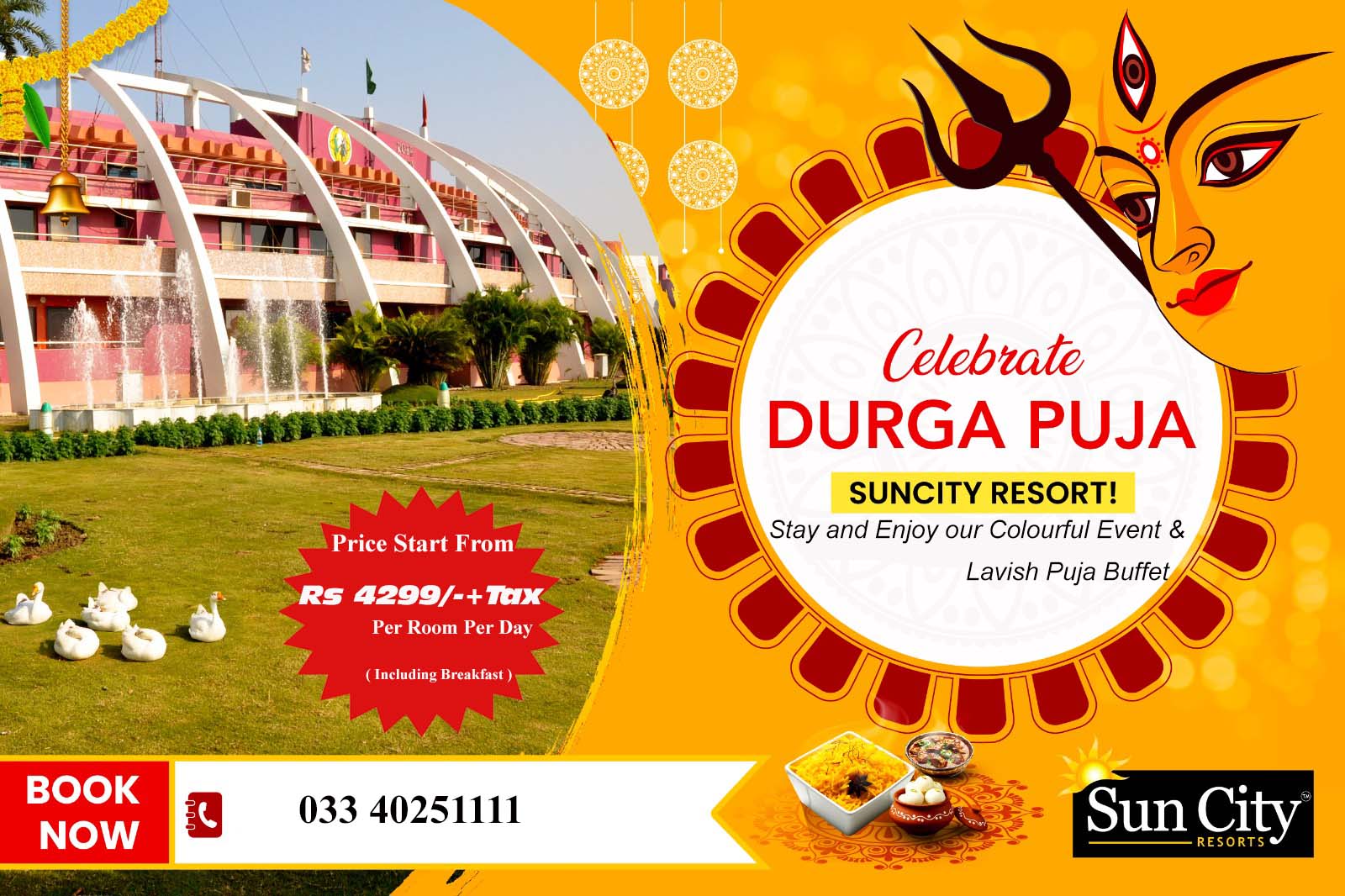 Durga Puja Offer @ Suncity Mandarmani