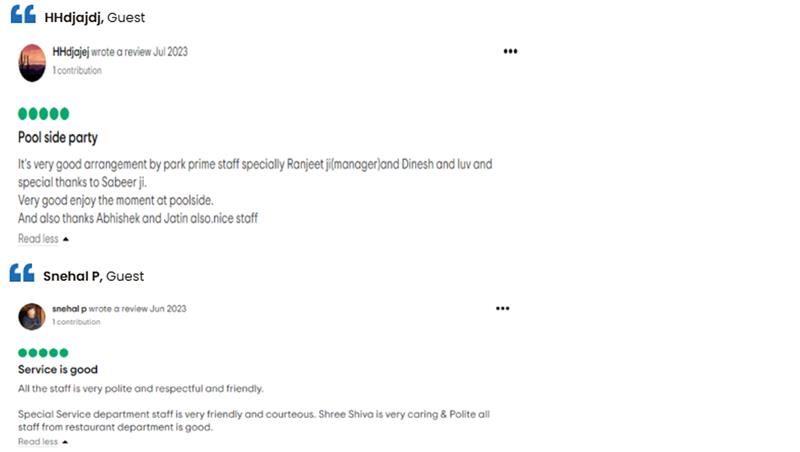 Our 5 star guest review